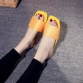 thumbnail image 6 of Anuirheih Slip on Sandals Women,Women Beach Breathable Color Sandals Home Slipper Flip-Flops Flat Shoes(Yellow), 6 of 6