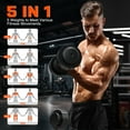 thumbnail image 2 of GIKPAL 110(55lb*2) 5 in 1 Adjustable Dumbbell 55LB set of 2 Adjustable Free Weights Plates , 1 Sec Fast Change Weights with Anti-Slip Handle, 5 Weight Options for Full Body Workout Suitable Men/Women, 2 of 8