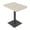 Lakeland Salt w/Black Base, variant on 34" Small Dou Bistro Height Table Double Metal Base Bar Table