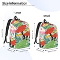 thumbnail image 4 of Daiia Mushroom and Frogs Vintage Canvas Backpack for Men and Women ,Hiking Backpack,Travel Laptop Bag for School,Large Capacity Backpack, 4 of 8