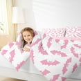 thumbnail image 4 of Manfei Boys Spooky Halloween Full Size Comforter Sets,Flying Animal Bats Bedding Comforter Set,Pink White Bedding Sets For Teens,Ultra Soft Home Decor Reversible,3 Pieces, 4 of 8