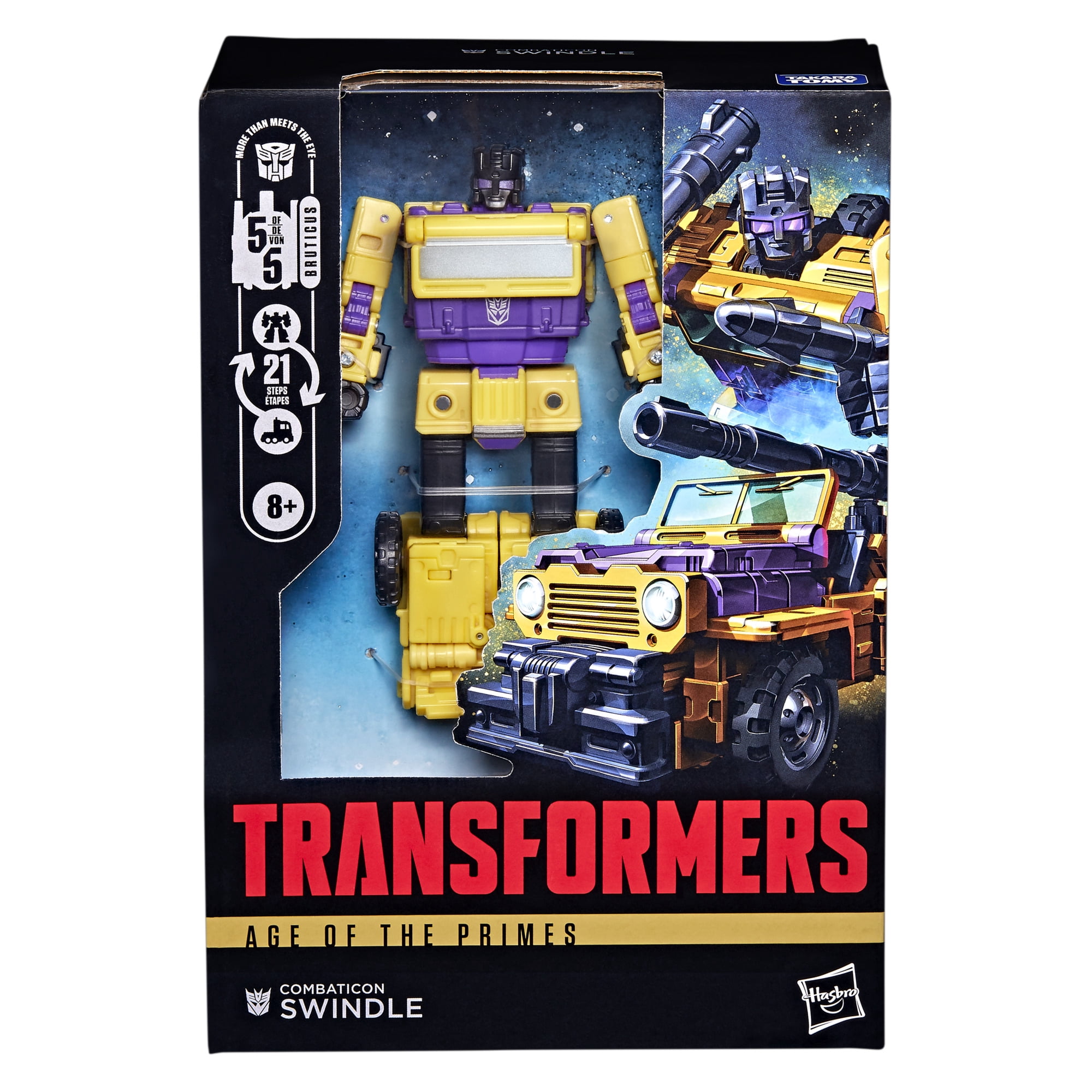 Transformers Toys Age of the Primes Combaticon Swindle 6.5-inch Action Figure, 8+