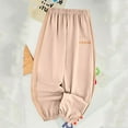 thumbnail image 6 of Favoffer Kids Cotton Athletic Pants, Fall/Winter Casual Joggers for Sports Home, Boys Girls Full Length 3 - 13Y, 6 of 7