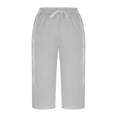 thumbnail image 5 of Delayuji Womens Capri Pant Loose Fit Casual High Waisted Lightweight Baggy Yoga Pants With Pockets Summer, 5 of 5