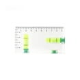 thumbnail image 1 of Magnetic Base Transparent Level Tool with Built-in Ruler - 2D Bidirectional Horizontal Measuring Instrument, Strong Magnet Bottom with Hole, Durable Construction for Accurate Leveling in Low Light, 1 of 5