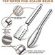 thumbnail image 2 of 3Pieces Fish Scaler Remover Cleaner Fish Scaler Brush With Stainless Steel Sawtooth Easily Remove Fish Scales-Cleaning Brush Scraper For Chef And Home, 2 of 5