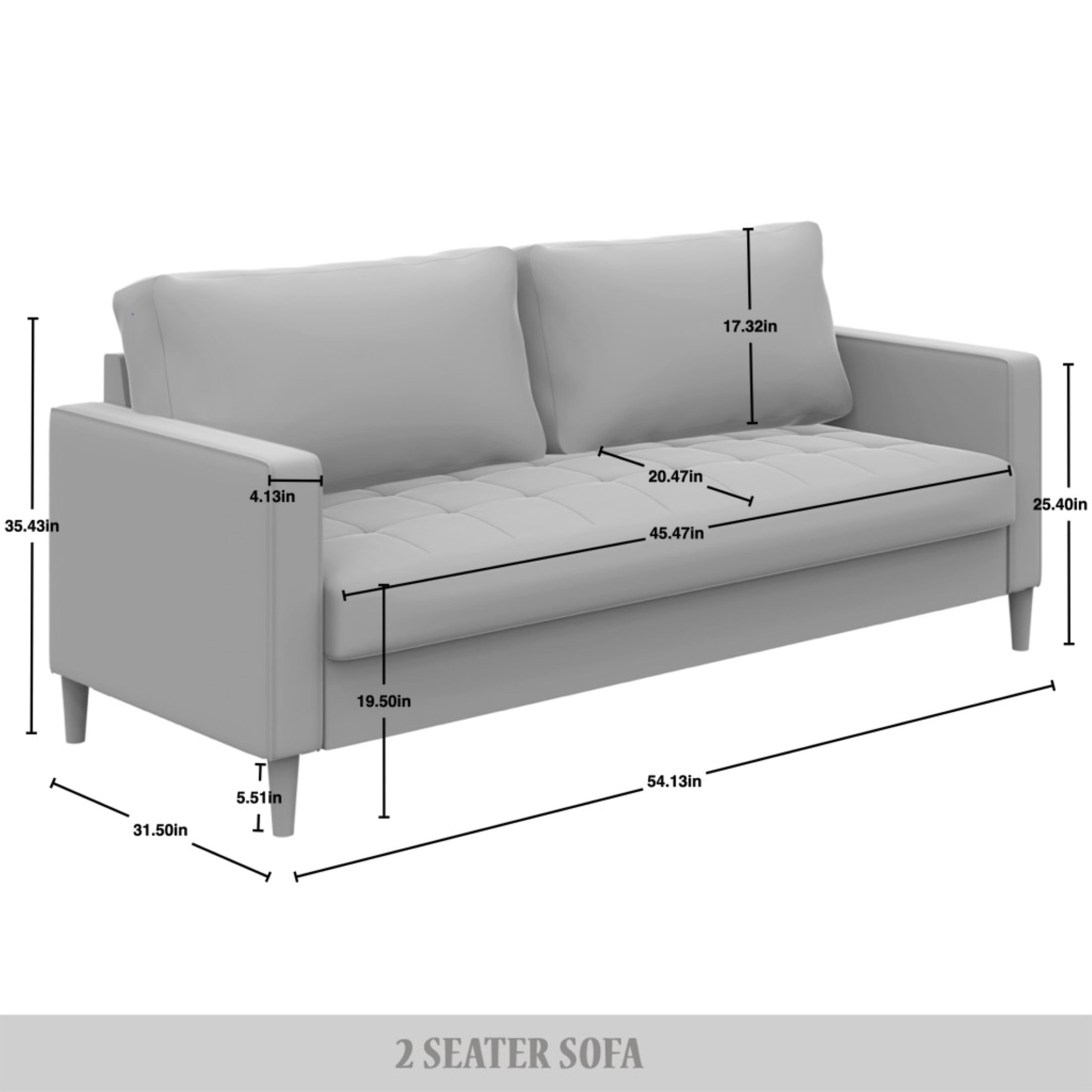 Castle Place Classic Linen Upholstered Loveseat, Beige
