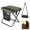 Green, variant on 2-in-1 Folding Stool Crossbody Bag, Portable Collapsible Stool for Camping Hiking, Heavy Duty Supports (Black)