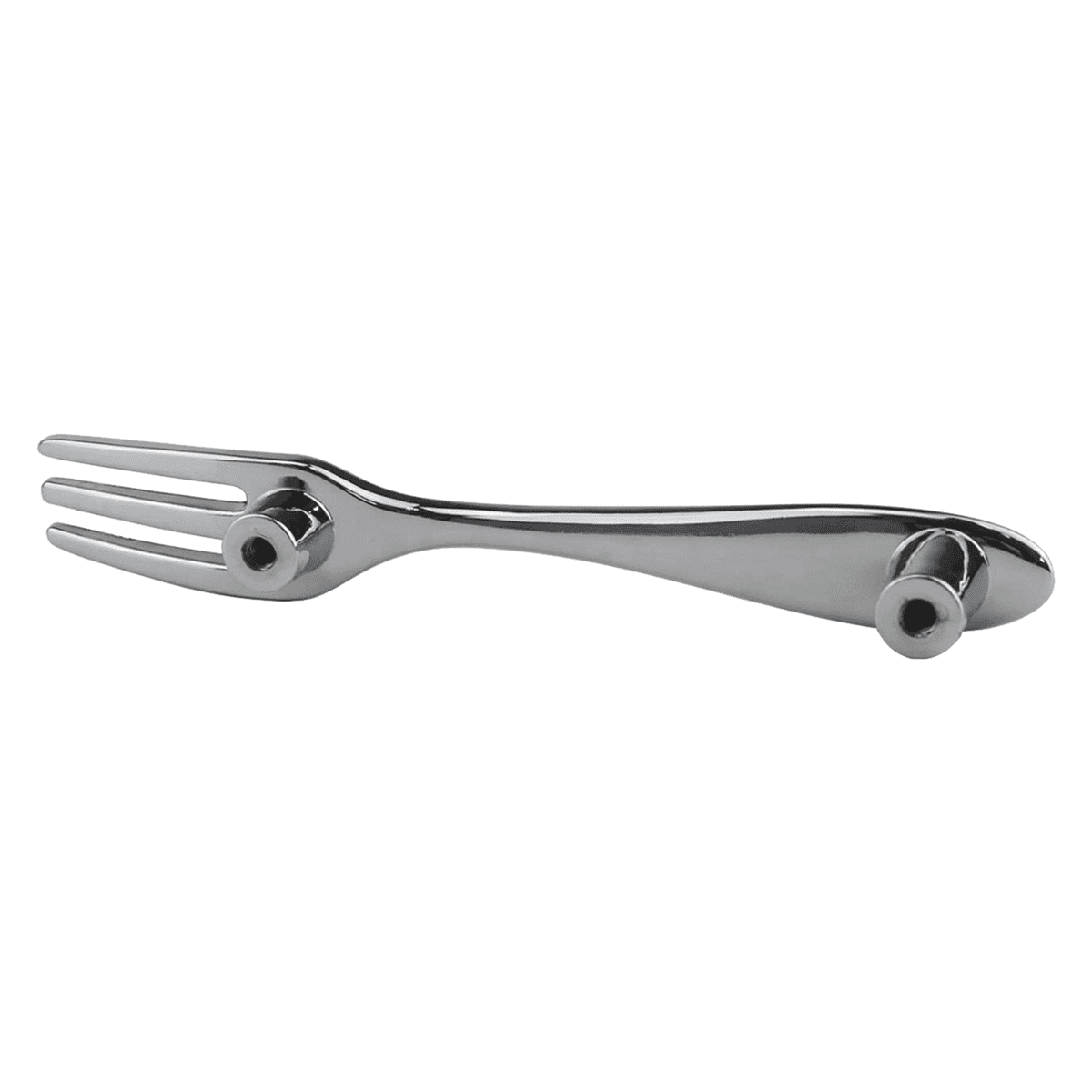 18 PCS Knife Spoon Fork Kitchen Cabinet Closet Drawer Pull Handles Knobs 3-Inch Center to Center (Silver)