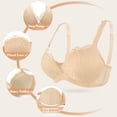 thumbnail image 5 of YANDW Women's Push Up Deep V Lace Bras Padded Underwire Support Lift Up 2 Cups Bra, Beige 40D, 5 of 5