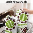 thumbnail image 5 of Green Football Monogram Pattern Bathroom Rugs Mat,Non Slip Microfiber Bathroom Rug,Rubber Backing,Soft Bathroom Mats for Bathroom Floor,Tub and Shower,20x32in(50x80cm), 5 of 5