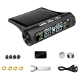 thumbnail image 1 of 1Set Solar Power TPMS Tire Pressure Alarm Monitor System Auto Security Alarm Systems Tyre Pressure Temperature Warning, 1 of 8