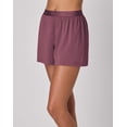 thumbnail image 3 of Hanes Originals Women's SuperSoft Comfywear Sleep Shorts, 3.25" Mauve Mood L, 3 of 5