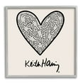 thumbnail image 5 of Stupell Industries Keith Haring People Inside Heart Pattern Text Framed Wall Art, 17 x 17, Design by Ros Ruseva, 5 of 5