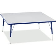 Angle View: Elementary Height Color Edge Square Table