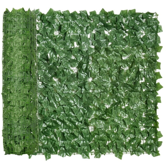 Garden Tools Outsunny Grass Wall Panels, 118" x 39" Artificial Grass Wall Decor,Greenery Backdrop Panels Wall for Outdoor, Indoor, Garden, Fence, Backyard, Dark Green,Outdoor Furniture