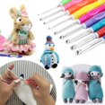 thumbnail image 4 of POINTERTECK 68PCS Colorful Crochet Hooks Set with Case Crochet Kits for Beginners Practical Knitting Starter Kit 13 Crochet Hooks 6 Rolls Yarn and Accessories, 4 of 8