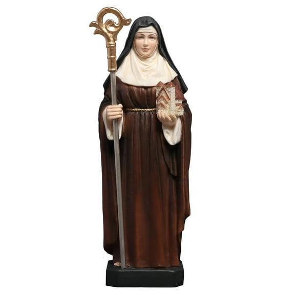 Veronese Design 6 1/2 Inch Saint Brigid of Kildare Polyresin Hand Painted Religious Collectible Figurine Statue
