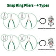 thumbnail image 5 of SPEEDWOX Snap Ring Pliers 5-Inch Internal Circlip Pliers Precision Cir-clip Retainer Ring Pliers Curved Jaw for Ring Remover Retaining, 5 of 7