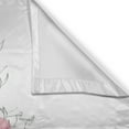 thumbnail image 3 of Ambesonne Floral Boho Kitchen Curtains, Leaf Flowers Plain Back, 55"x24", Pale Maroon Dried Rose, 3 of 3