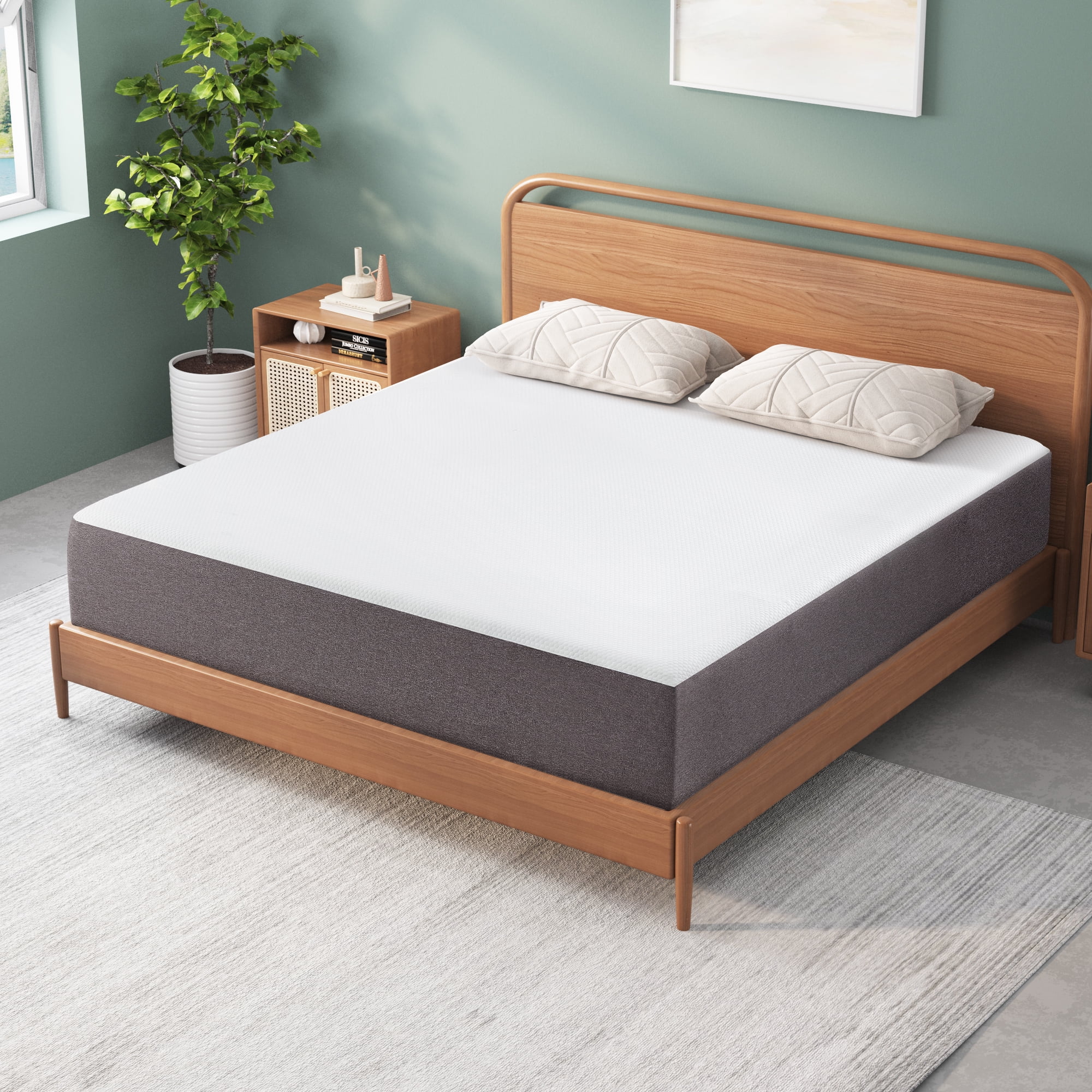 Queen Mattress, Telino 12" Medium Memory Foam Mattress in a Box, Adult, Queen Size Mattress