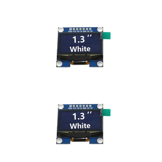 Inteprter Pantalla LED Feria comercial Tablero de Instalación práctica Módulos de pantalla Pantalla con iluminación automática Módulo OLED Blanco 2Conjunto
