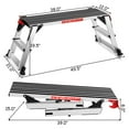 thumbnail image 2 of Goplus 330lbs Aluminum Step Stool Folding Bench Work Platform Non-slip Drywall Ladder, 2 of 9