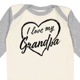 thumbnail image 4 of Inktastic I Love My Grandpa in Black Chalk Heart Boys or Girls Long Sleeve Baby Bodysuit, 4 of 5