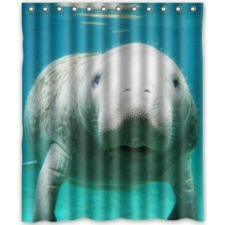 Cool Design Manatee Shower Curtain 60 W X 72 H Generic Shower