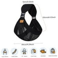thumbnail image 3 of Bebé portátil con la posición de abrazo frontal y cinturón de cintura transpirable para todas las estaciones del bebé y el niño pequeño de viaje ergonómico titular de pecho para facilitar las salidas, 3 of 8