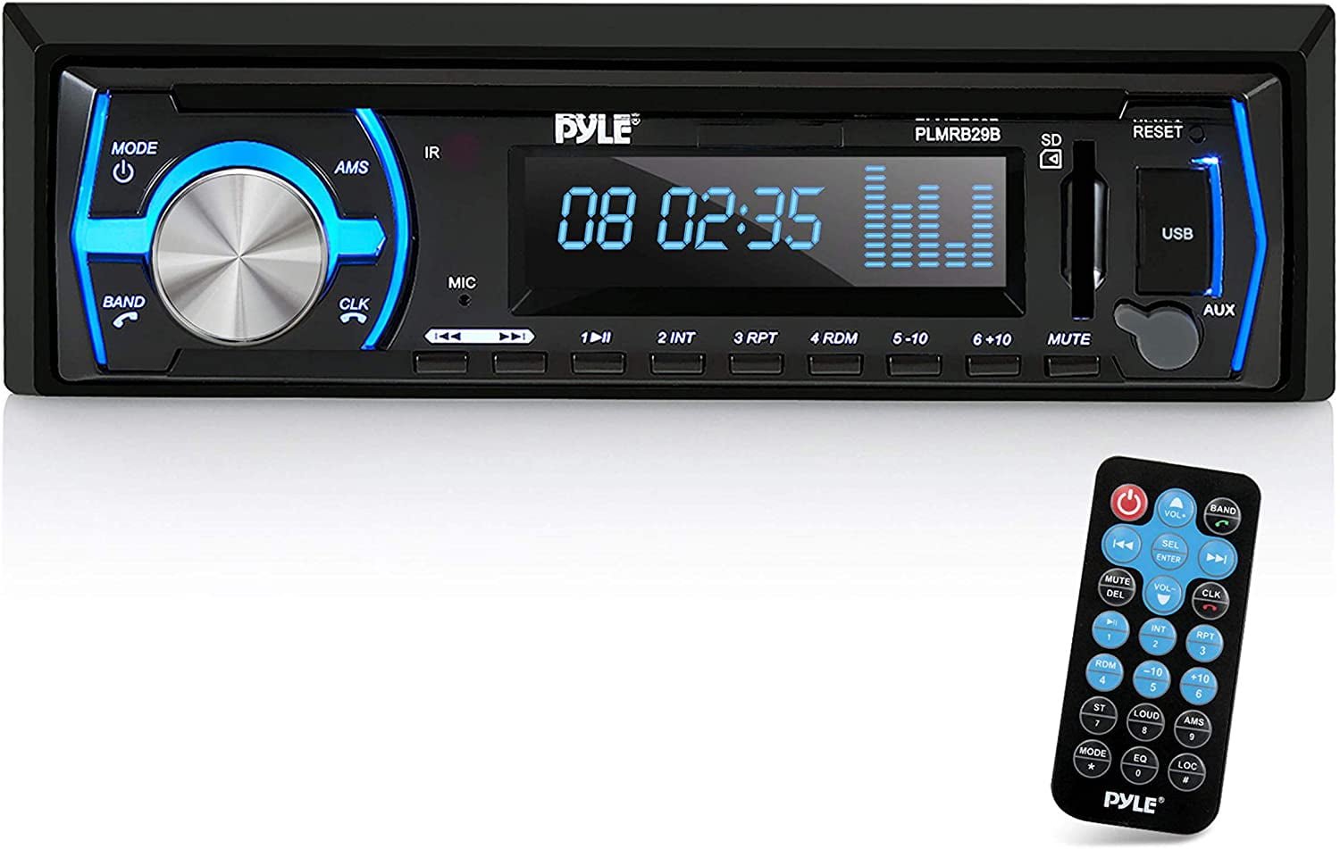 Pyle PLR31MP In-Dash Am/Fm-Mpx Pll Tuning Car Radio W/ Detachable Face Panel New 