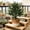 B, variant on YingYouFu Artificial Mandalas Plants for Home Decoration, Green Faux Potted Tree with Floor Socket, Lifelike Mandala Silk Plant for Living Room Office Corner Wedding Party Event Decor