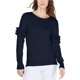thumbnail image 1 of Suéter Michael Kors con mangas con volantes azul PM para mujer, 1 of 1