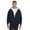Navy, variant on Gioberti Mens Sherpa Lined Full Zip Fleece Contrast Hoodie Jacket