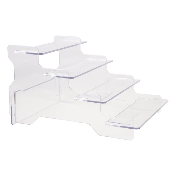 Table Top Display Stand Nail Polish Ladder Rack Shelves Mini Figure Shelf Desktop Organizer Retail Paper Cup