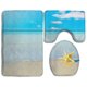thumbnail image 1 of ABPHQTO Estilo de playa Juego de alfombras de baño de 3 piezas Alfombra de baño Alfombra de contorno y tapa de inodoro ABPHQTO Cont-CHAPPLE-37334, 1 of 2
