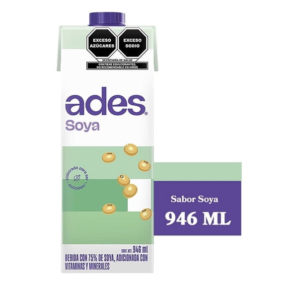 Alimento líquido Ades de soya sabor natural 946 ml