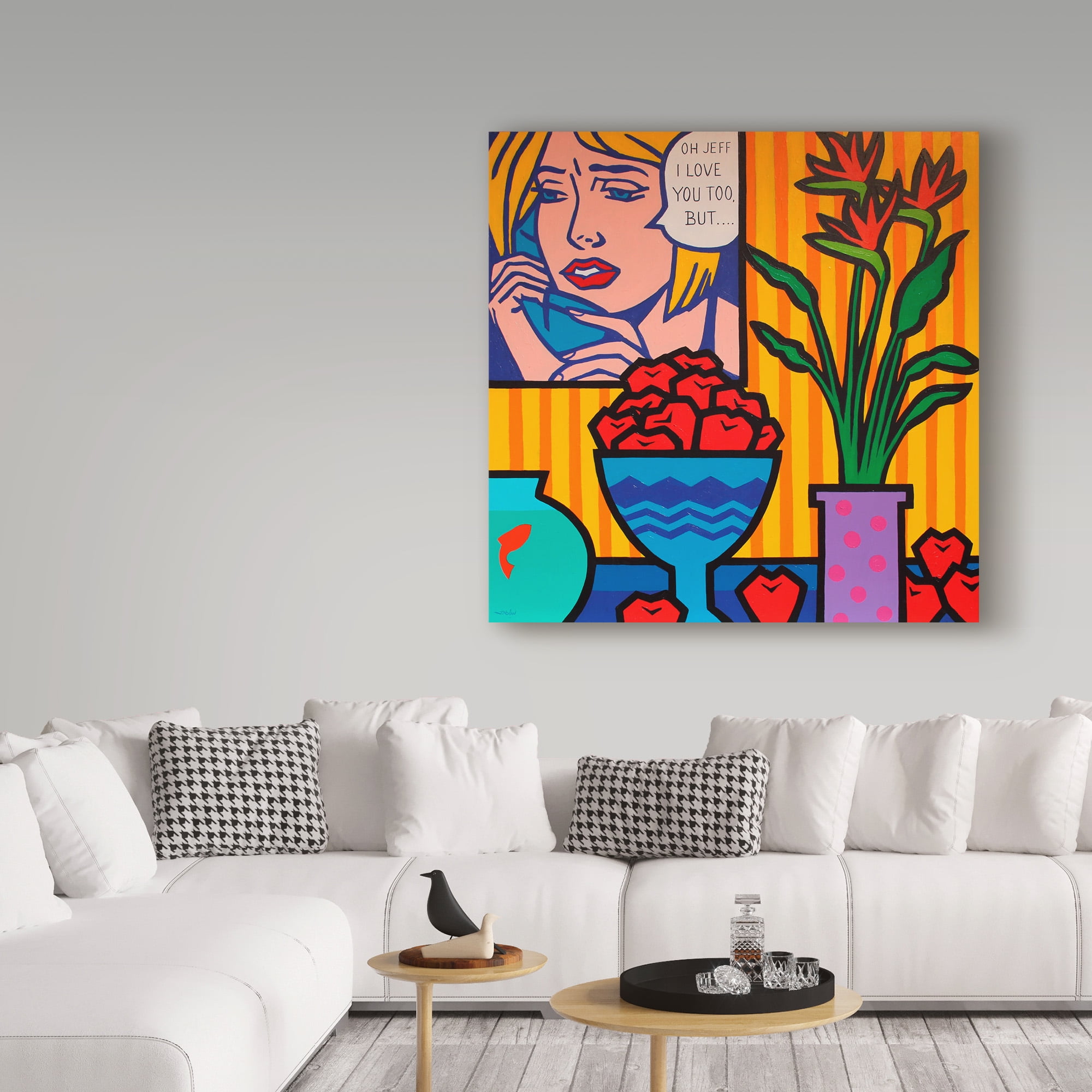Trademark Fine Art 'Homage to Lichtenstein and Wesselmann' Canvas Art by John Nolan