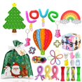 thumbnail image 1 of goowrom Christmas Decompression Toys Kit, Stress Relief Squeezing Board Game, 1 of 8