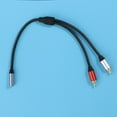 Mustacti 3.5mm To 3.5mm Female To 2RCA Male Auxiliary Audio Extension