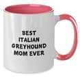 thumbnail image 4 of Funny Italian Greyhound Dog Mom Gifts from Friends to Family - Best Italian Greyhound Mom Ever Quote on Two Tone Coffee Mug, Graduation Unique Gifts, 4 of 5