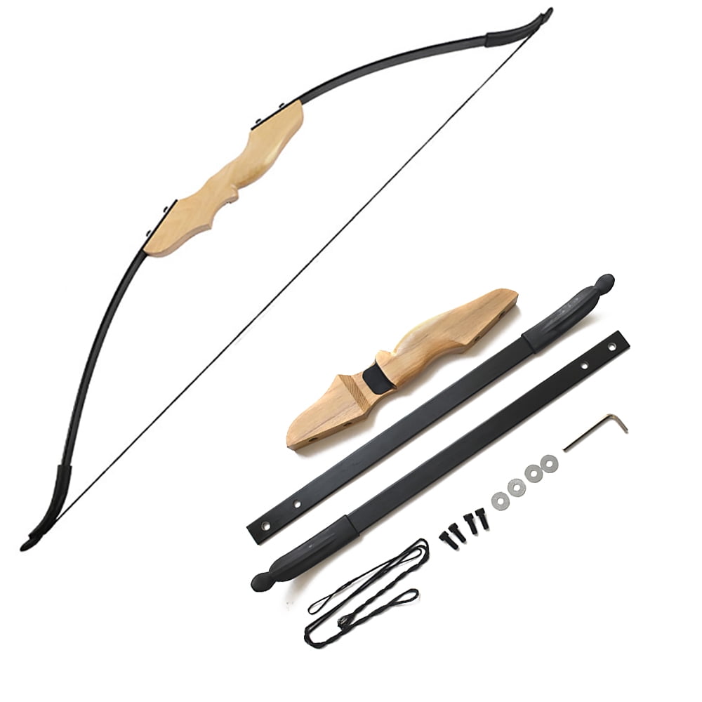 Outdoor Recurve Bow and Arrow Set 40 Pounds Adult Professional Hunting Bow and Arrow Shooting Practice Arrow Set Accessories
