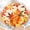 Autumn-maple Leaf Gold, variant on Yellow Lemon Round Fitted Tablecloth with Elastic Edge,Water-Resistant Wipeable Summer Blue Ceramic Tile Mediterranean Italian Table Cover for 36-40" Stretch Table Cloth for Dinner Indoor Outdoor