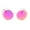 gold fuchsia, variant on SA106 Womens Wire Rim Bat Cat Eye Round Circle Lens Retro Sunglasses Gold Pink