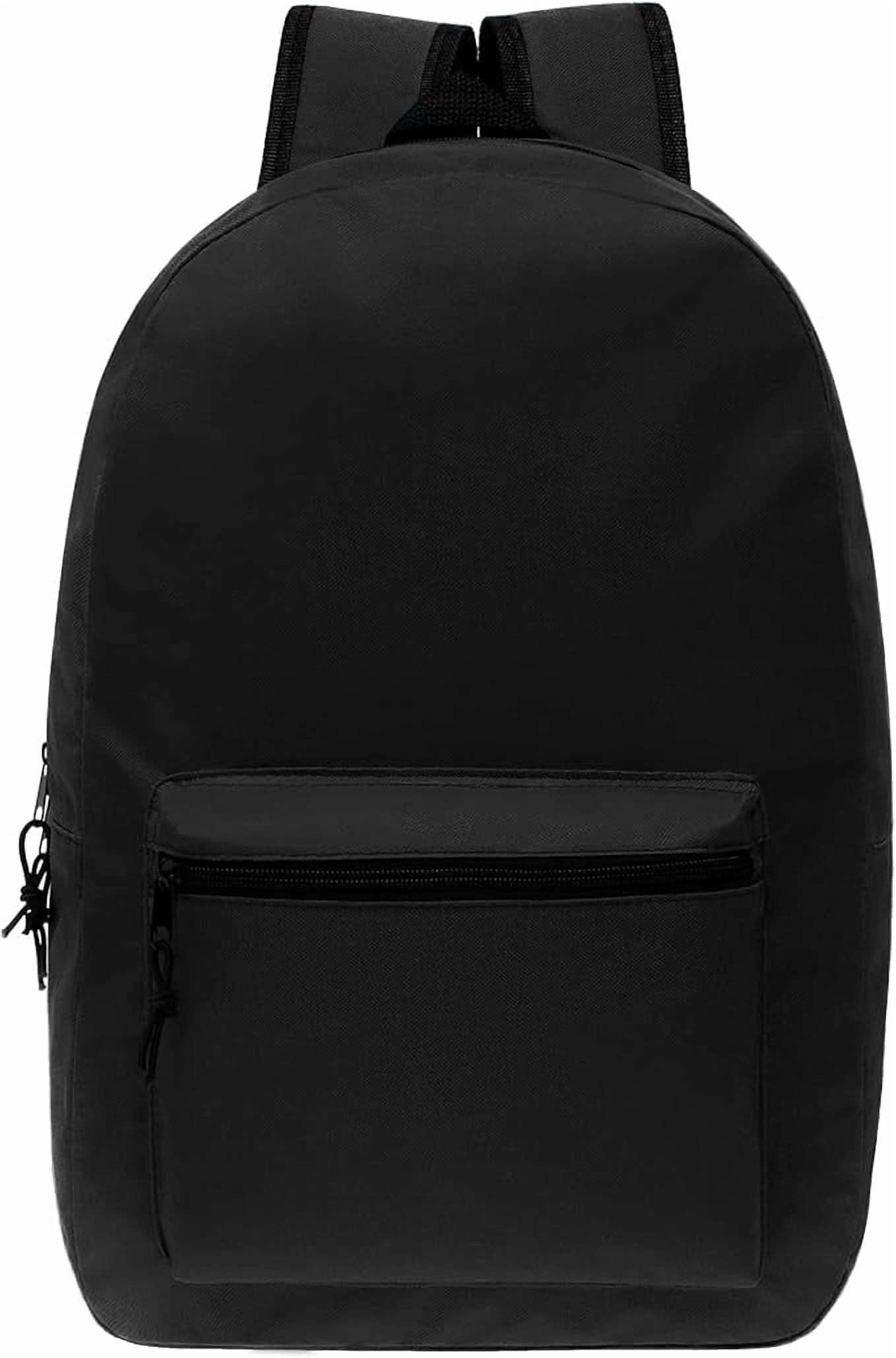 24 Pack - 17 Inch Basic Bulk Backpacks in Assorted Colors - Wholesale Case Pack of Bookbags