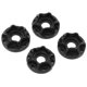 thumbnail image 1 of Cubo hexagonal de rueda de 12 mm ANGGREK Mano de Obra Exquisita Negra 4 Piezas Mejora el Rendimiento para ARRMA Axial SCX10 para Redcat GEN8, 1 of 8