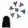 thumbnail image 3 of Juego de dados poliédricos de colores variados, 49 Uds., dados D6 D4 D8 D10 D12 D20 para juego de rol, juego de matemáticas, utilería para beber, CUTICAT Dados de juego de mesa, 3 of 8