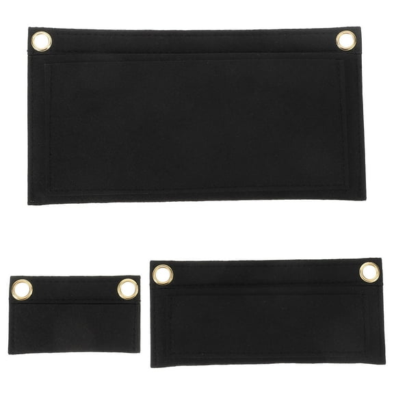 Worgeous 3pcs Felt Bag Insert Purse Storage Organizer Liner Envelope Bag Insert Liners Pockets Storage Handbags for Travel Handbags Use