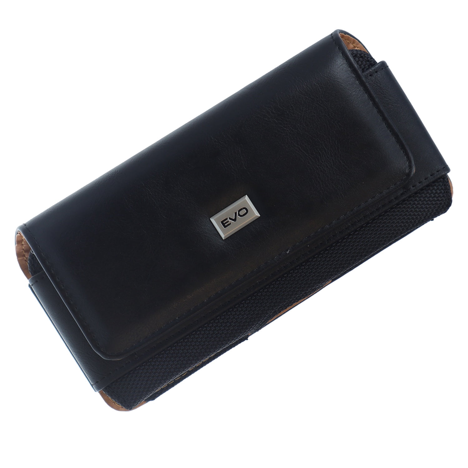 EVO 5.5 Inch Textured Leather Belt Pouch Horizontal Design -