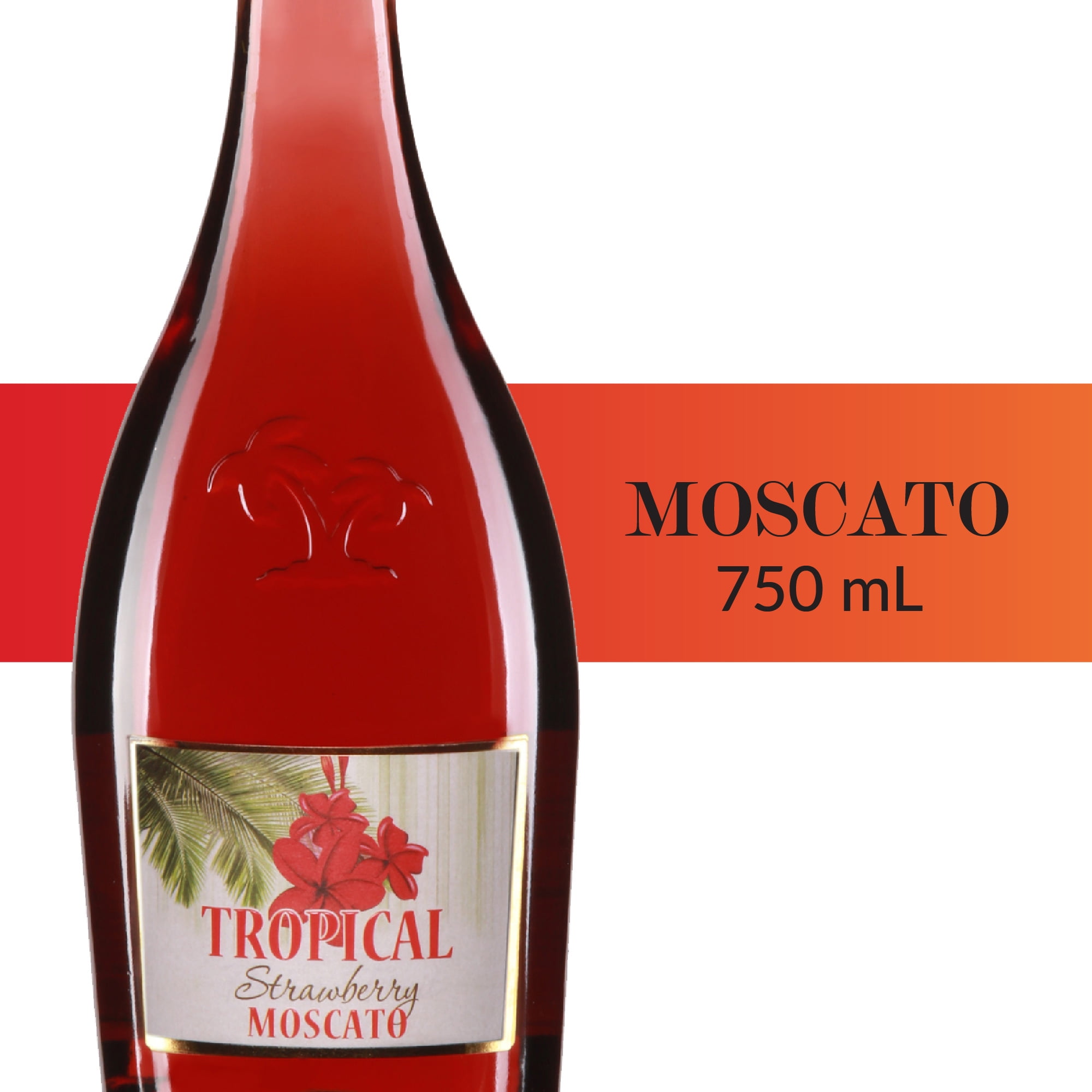 Tropical Moscato Strawberry Flavored Wine Italy, 750 ml Bottle, ABV 5.